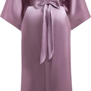 PRODESIGN Satin Kimono Robe Women Long Silky Kimono Bathrobe Sleepwear Wedding Bridesmaid Robe