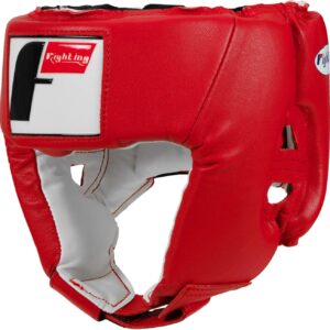 Fighting Sports USA Boxing Competition Headgear (Open Face), Red, Medium