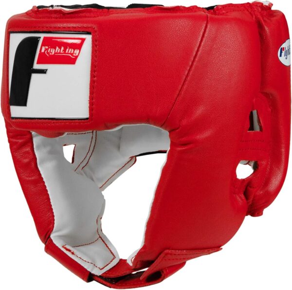 Fighting Sports USA Boxing Competition Headgear (Open Face), Red, Medium