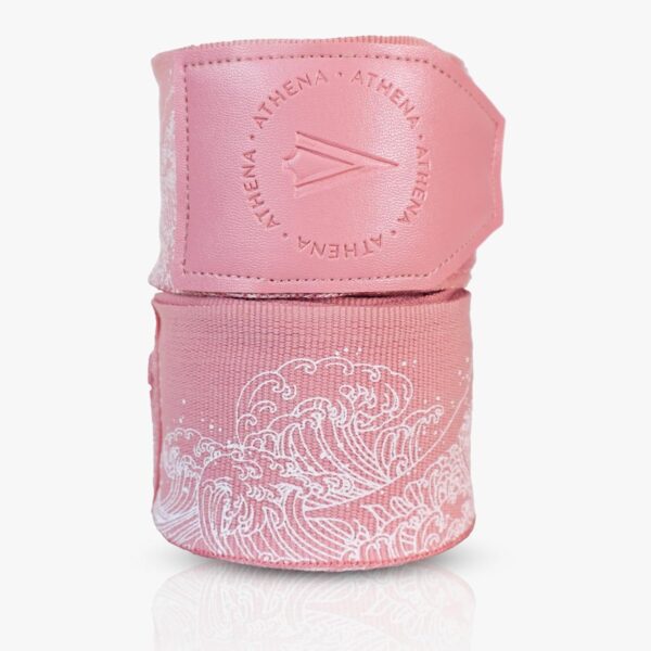 Women's Handwrap Boxing Wraps Muay Thai Kickboxing and MMA, Athena Ryoko Handwrap Pink Lemonade 4.5m 180" Length