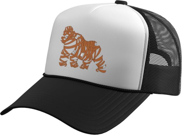 BJJ Jiu Jitsu Belt Gorilla - Brown Trucker Hat with Adjustable Mesh Back