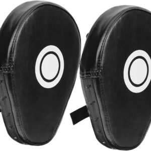 Mikinona 2pcs Boxing Hand Pads Curved Martial Arts Strike Shield for Kickboxing Taekwondo Karate Training Sturdy Foam Padding Suitable for Skill Levels