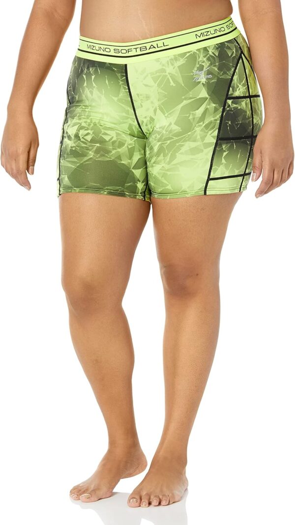 Mizuno Women's Fastpitch Sliding Shorts, Yellow