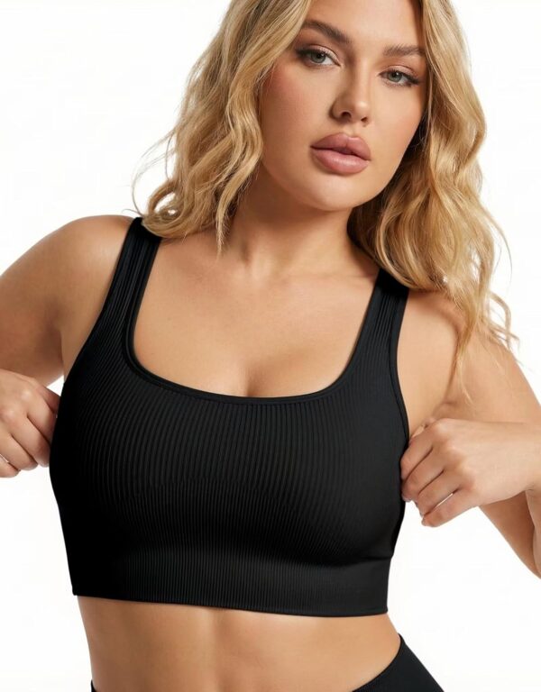 Hybrid & Company Women's Super Comfy Sports Bras Support Crop Top Bralette for Yoga Gym