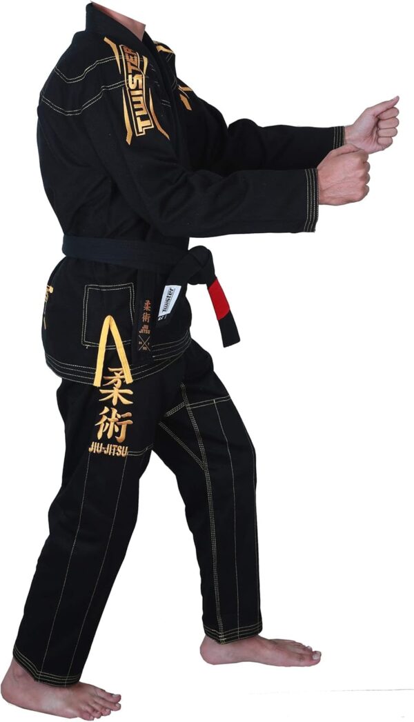 Black Mamba BJJ Gi – Preshrunk Cotton Pearl Weave Brazilian Jiu Jitsu Uniform, Unisex Adult, Free BJJ Belt