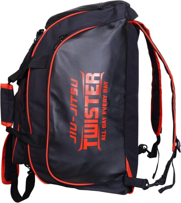 Twister Jiu Jitsu Duffle Bag (Black/Red, Jiu Jitsu Bag)