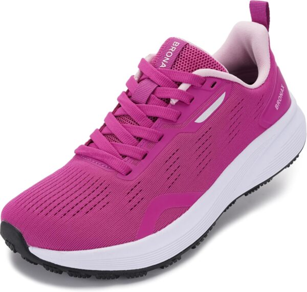 BRONAX Women's Wide Toe Box Road Running Shoes | Wide Athletic Tennis Sneakers with Rubber Outsole