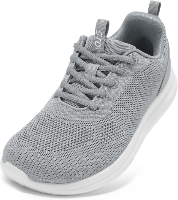 STQ Wide Toe Box Walking Shoes Women Orthopedic Swollen Feet Diabetic Tennis Running Sneakers for Plantar Fasciitis Arch Support Bunions