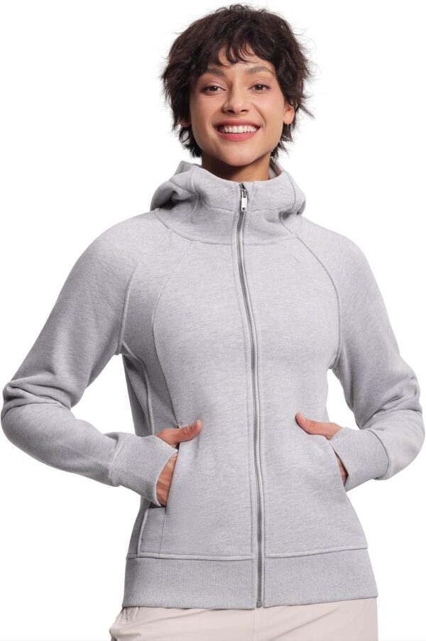 THE GYM PEOPLE Women's Zip Up Hoodies Fleece Workout Jackets Sweatshirts with Pockets Thumb Hole