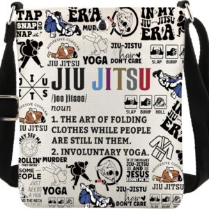 POFULL Jiu Jitsu Crossbody Bag Martial Artist Gift Judoka Gifts Martial Art Lovers Gift Combat Sport Gift Jujitsu Coach Gift