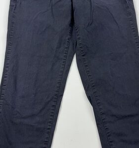 GI GOOD PAPER TWILL Pants Womens 4 Blue Chino Tapered Leg Crop Cotton Twill
