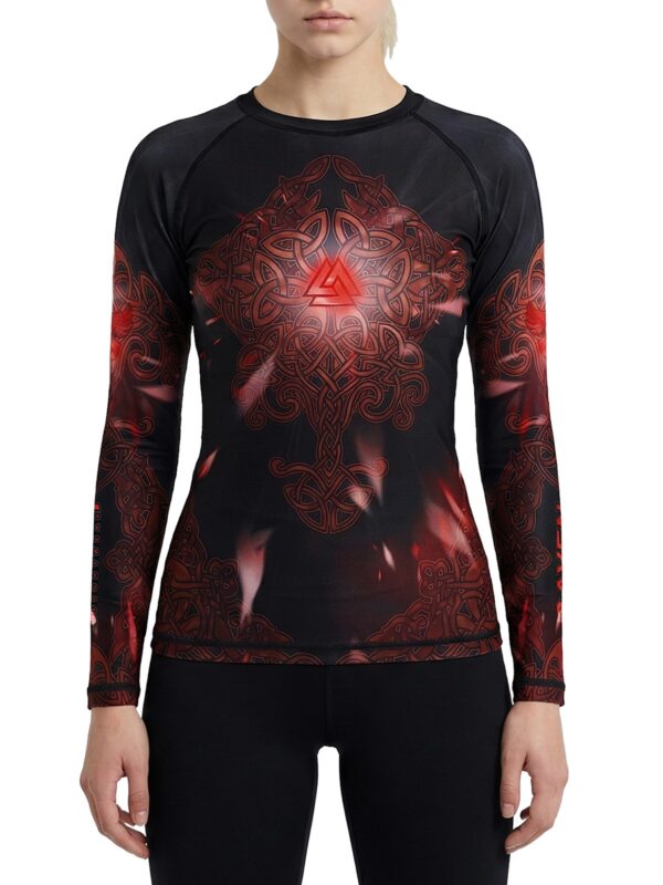 Raven Fightwear Women's Valkyrie BJJ Rash Guard MMA Emberfall