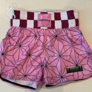 FUDOSHIN Kimono Muay Thai Shorts Pink Drawstring Shorts Demon Slayer NEW