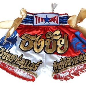 Muay Thai KickBoxing Shorts Words Embroidery Costume Design MMA K1 UFC Gym Sport