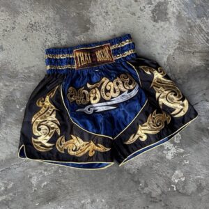 Thai Kickboxing Shorts Blue And Gold