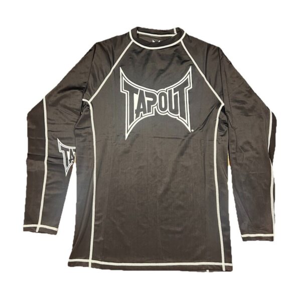 Tapout Shirt Large Long Sleeve Y2K NWT MMA Rashguard Spellout Spandex Taiwan