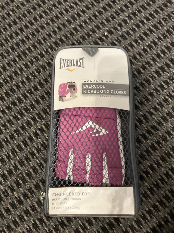 Everlast Evercool Women’s Kickboxing Gloves for MMA, Pink/White/Black