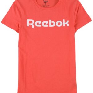 Reebok Womens Training Essentials Graphic T-Shirt, Orange, Small