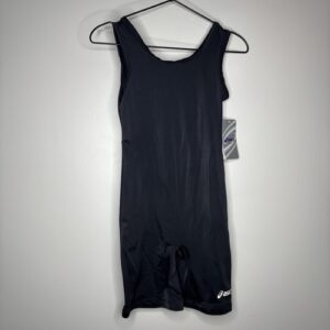 Asics Women's Solid Lycra Wrestling Singlet - BLACK  Medium New With Tags