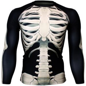 BTOPERFORM [FX-128] Skeleton Skin Tight Compression Base layer MMA Rash guard