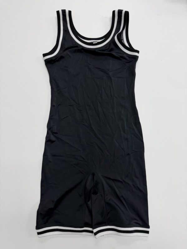 Women’s Medium Black/White Wrestling Singlet