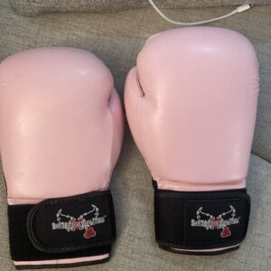 Century 12 Oz Boxing Gloves I love Kick Boxing Pink Womens Training