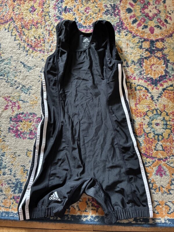 Adidas 3 Stripes Singlet-Wrestling/Lifting/MMA Size Women’s Small Black (LN)