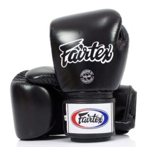 Boxing Gloves 16 oz Muay Thai Breathable Lightweight Black Fairtex BGV1BR Women