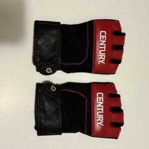 Century MMA Training Gloves Unisex L/XL Black Red Fingerless Workout